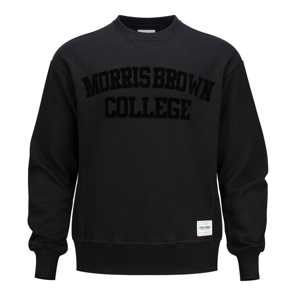 Handmade Morris Brown College Purple Hand Bleached Crew Neck Sweatshirt deals